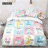 Duvet Cover Cute Cartoon Animal King for Kids Girls Boy Teen Gift Cute Dinosaur Dog Comforter Cover Microfiber Bedding Bedroom three piece set
