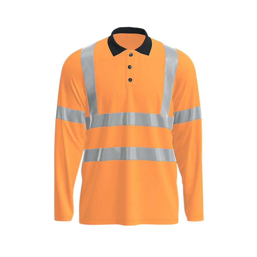 Reflektierende Arbeitskleidung für Herren mit schnell trocknendem Revers für den Außenbereich, Bauwesen, Umweltsicherheit, Bauarbeiten