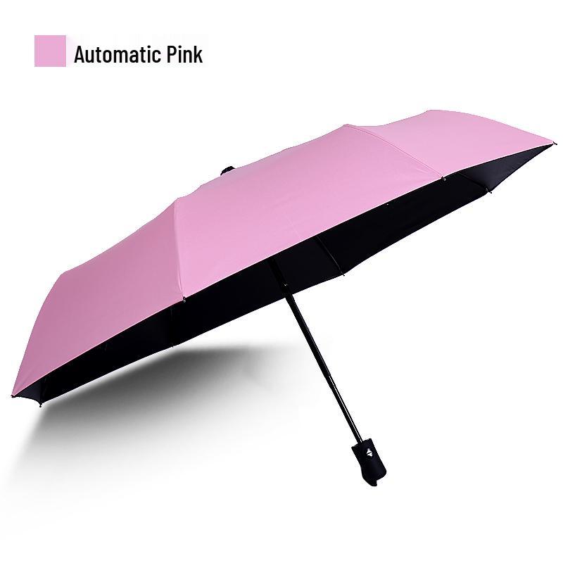 Automatic Three-Fold Sunshade Umbrella: UV-Protection & Rainproof for Men and Women