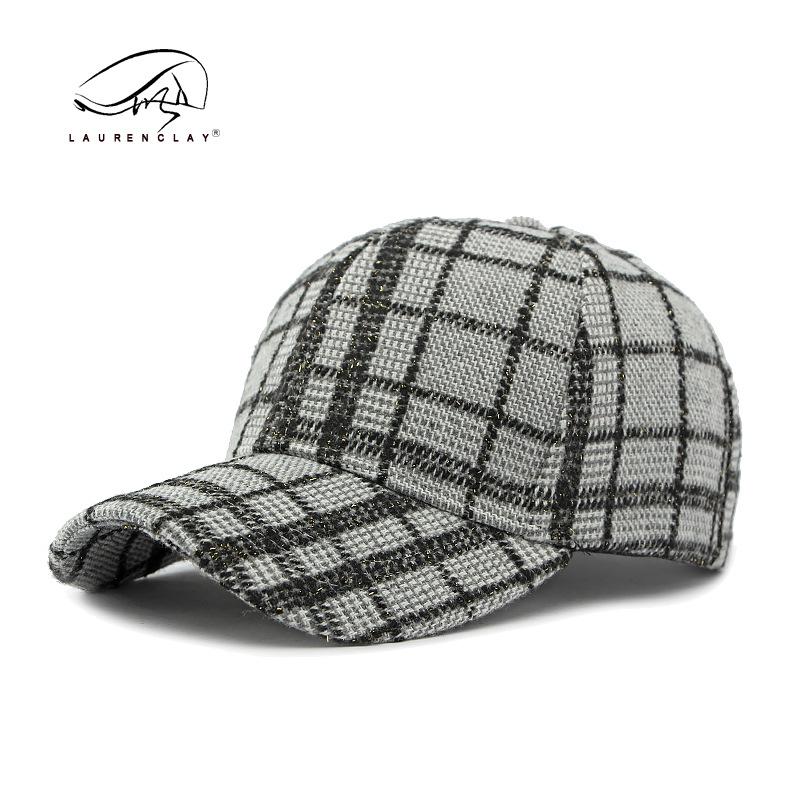 

Осень и зима новая бейсболка с жестким верхом мужская и женская модная клетчатая солнцезащитная кепка с козырьком ретро кепка прилив Adjustable светло-серый