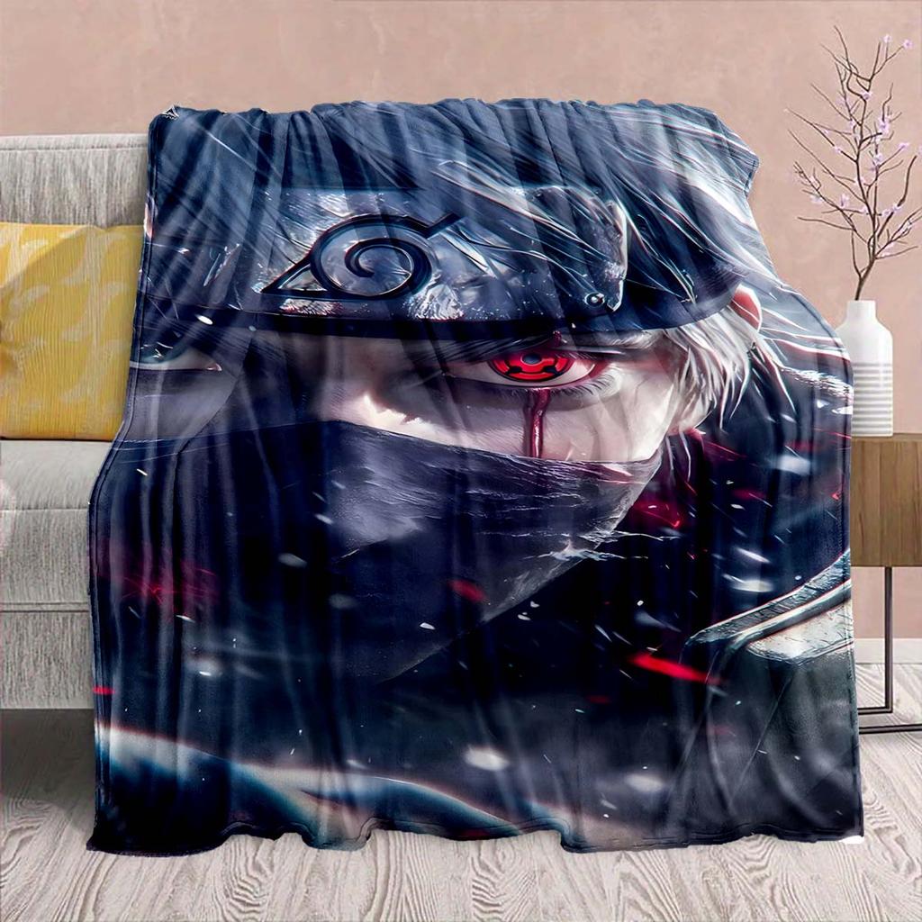 Naruto Anime Flanelová deka - Měkká teplá ideální na pohovku, do postele, na kempování, cestování, do kanceláře, domácí dekorace -QJY