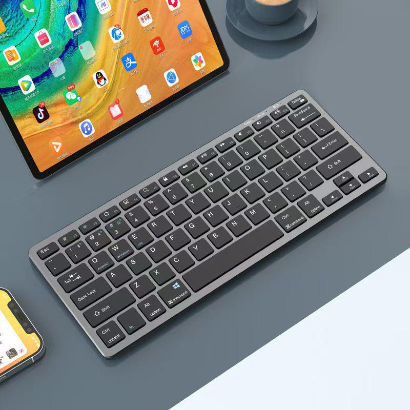 Bluetooth Rechargeable Wireless Keyboard & Mouse Set, Ultra-thin, Portable, 2.4G, Universal for Computers, Laptops, Phones.