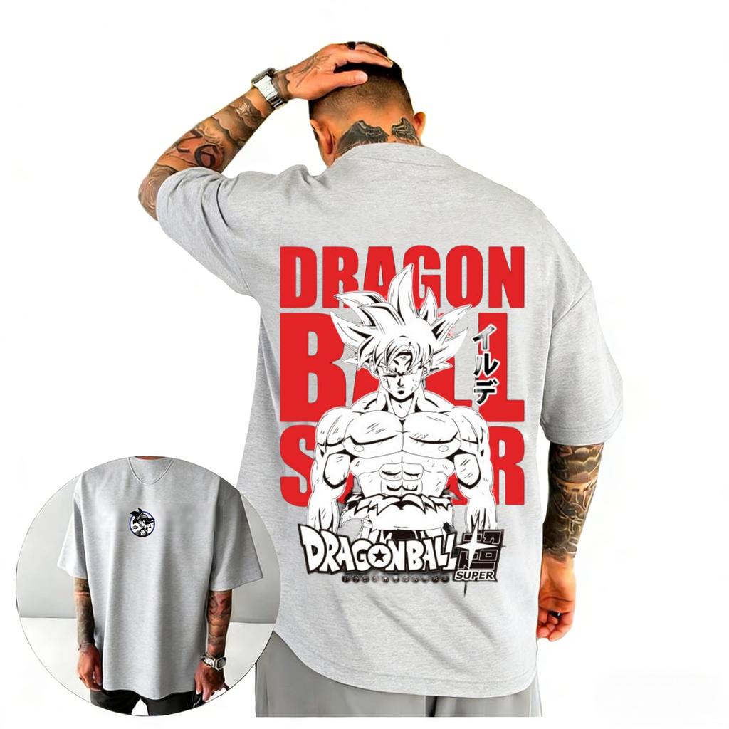 Dragon Ball Super Son Goku TShirt Edgy Anime Graphic Print Pure Cotton Crew Neck High Street Fashion Tops For Men Women