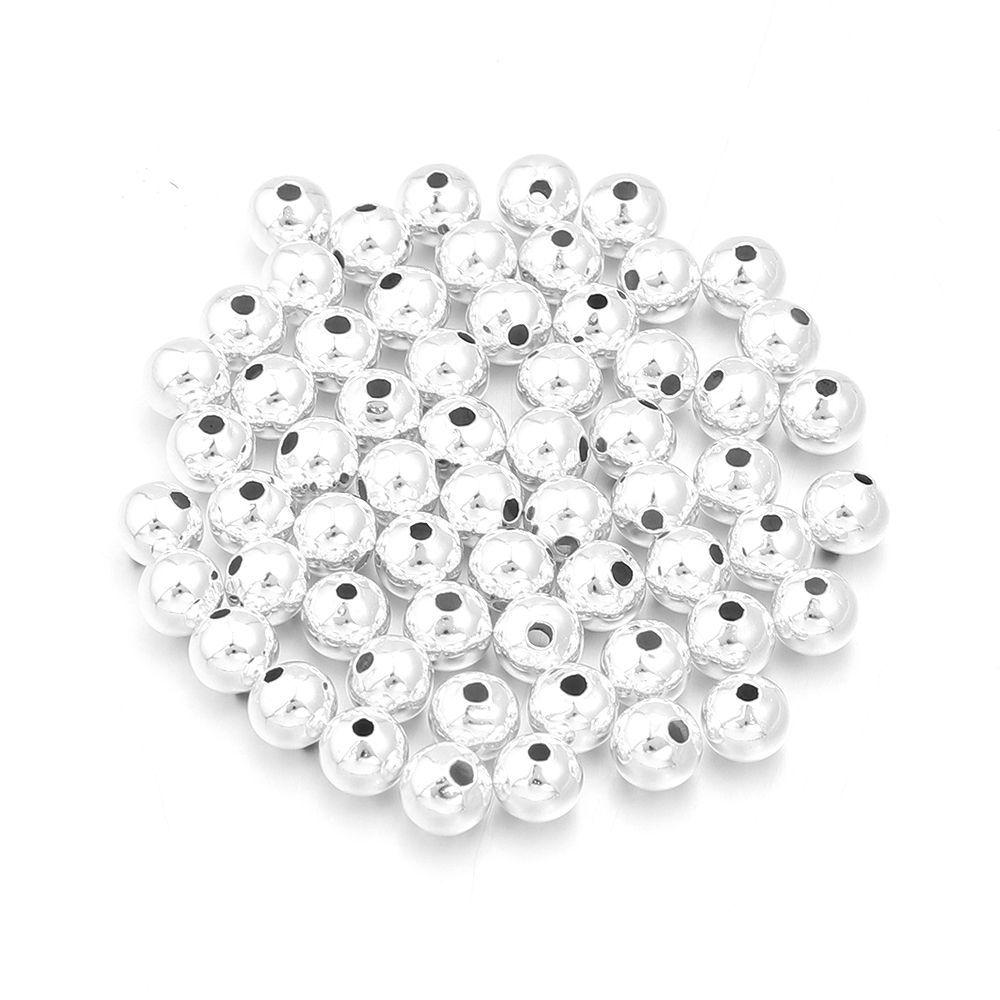 100 Perles d'espacement en cuivre plaqué or à grand trou, Accessoires de bijoux faits main DIY