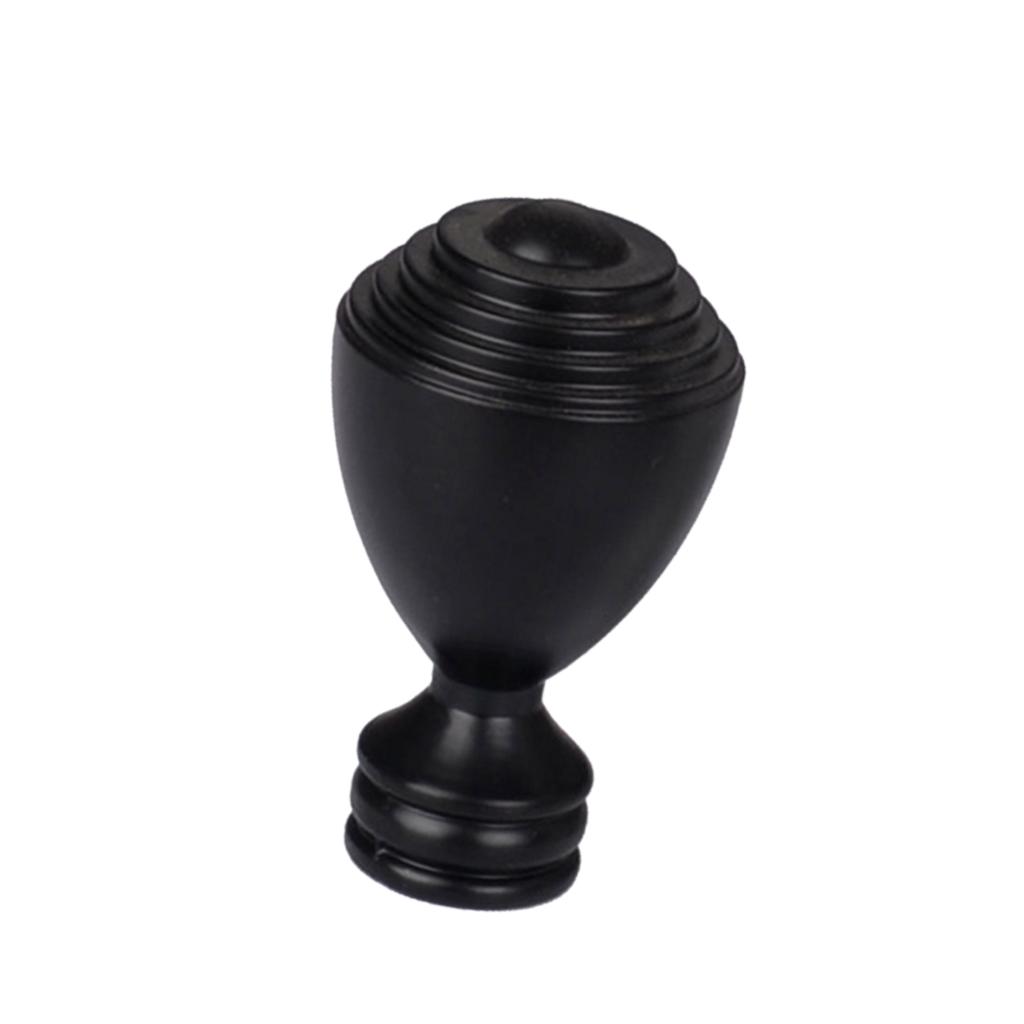 

Window Blind Pole Finials Alloy End Caps Decorative Curtain Pole Head for Home and Office Decor