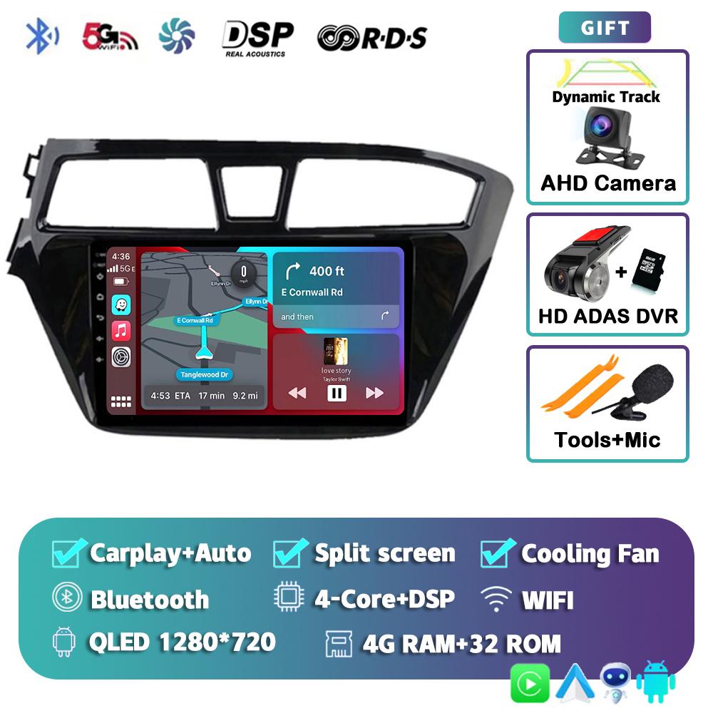 Android 14 Carplay Auto Car Radio For Hyundai I20 LHD 2015 2016 2017 2018 Navigation GPS Multimedia Video Player 2Din DVD Stereo