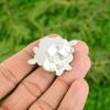 925 Silver Brazilian Chrysoprase Gemstone Flower Sister Solitaire Wedding Ring
