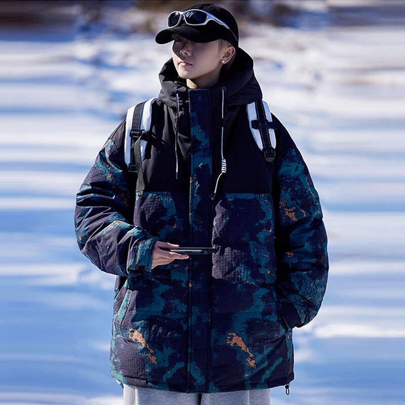 

Xuezongfei Unisex Short Hooded Puffer Jacket 190/104A