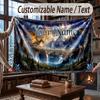 Coperta Morbida e Accogliente a Tema Magia Fantasy con Nome Personalizzato per Divano Letto Casa