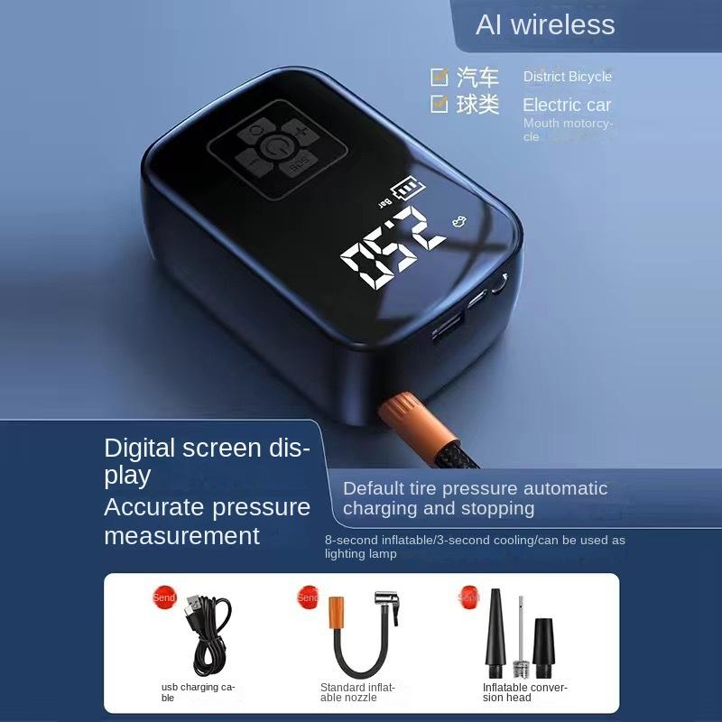 Wireless Car Air Compressor Air Pump Electric Tire Inflator Pump for Vehicle Motorcycle Bicycle Boat AUTO Tyre Balls Inflatable