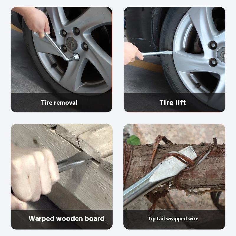 L-shaped Extended Socket Wrench Car Motorcycle Disassembly and Maintenance Wrench Telescopic Rod Labor-saving Tire Wrench