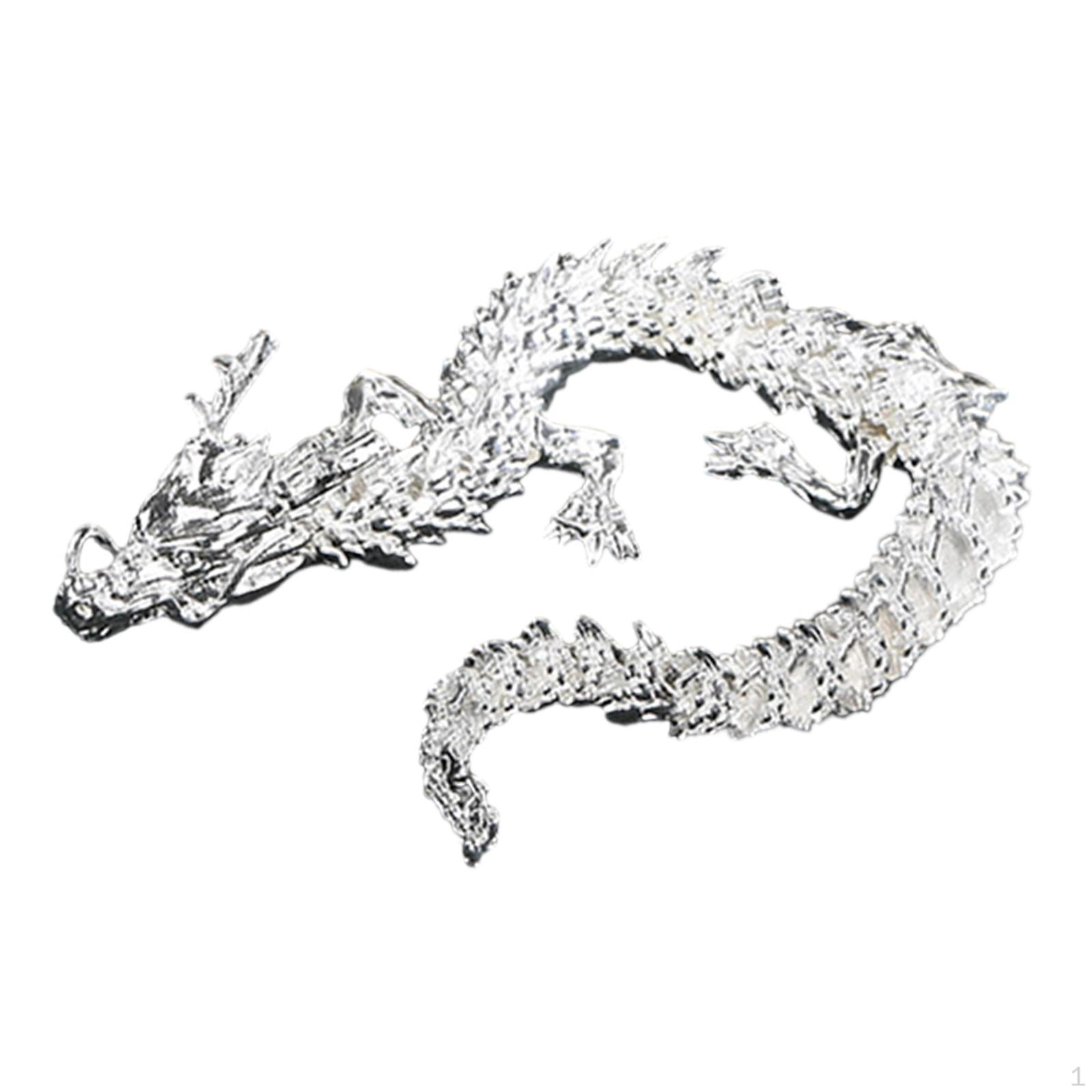 

3D игрушечная фигурка дракона, фигурка животного в китайском году, декоративная статуя, гибкая для 20cm