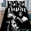 Nádherná 3D tapeta 2Pac Tupac Hip Hop Digitální tisk Ložní souprava Přikrývka Postel Mladí Děti Dívky Kluci Dárek