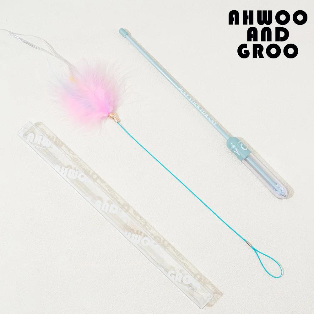 

Starry Sky Cat Teaser Wand Kitty Interactive Toys Kitten Funny Feather Colorful Three Sections Rod Teaser Wand Pet Cat Supplies синий