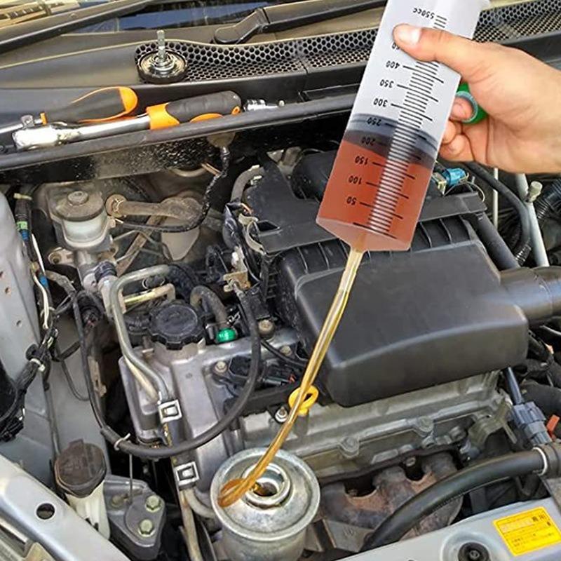 Strzykawka próżniowa o dużej pojemności 100/200/300/500ml Strzykawka wielokrotnego użytku Pompa olejowa z wężem 1m Pompa dozująca do żywienia zwierząt domowych