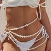Vintage Sweet Multi-layer Pearl Tassel Waist Belt for Dresses and Sweaters