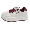 Popular Versatile Platform White Shoes Women's Spring and Summer Super Fire Niche Board Shoes 2025 New Leisure Sports Bread Shoes
