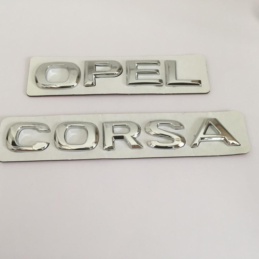 1 szt. 3D ABS wysoka jakość dla samochodu OPEL CORSA Listowe godło Tylny bagażnik Naklejki plakietka naklejka Naklejka stylingowe akcesoria samochodowe