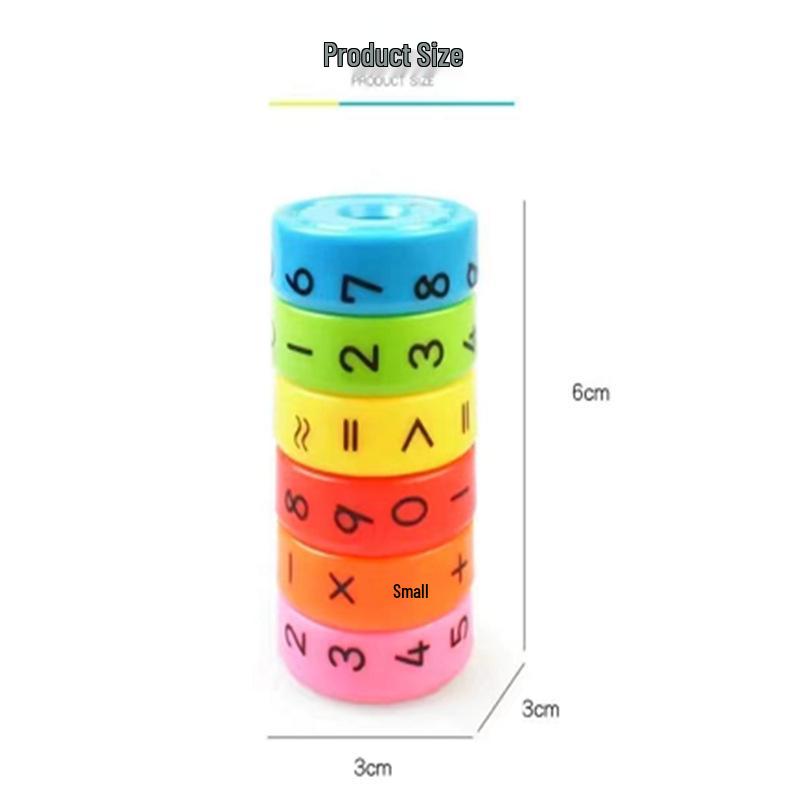 Magnetic Rotating Magic Cube - Educational Toy for Children's Number Learning