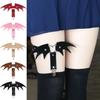 Punk Heart Leather Garter Belt with Wings - Street Style Nightclub Halloween Leg Jewelry Clip