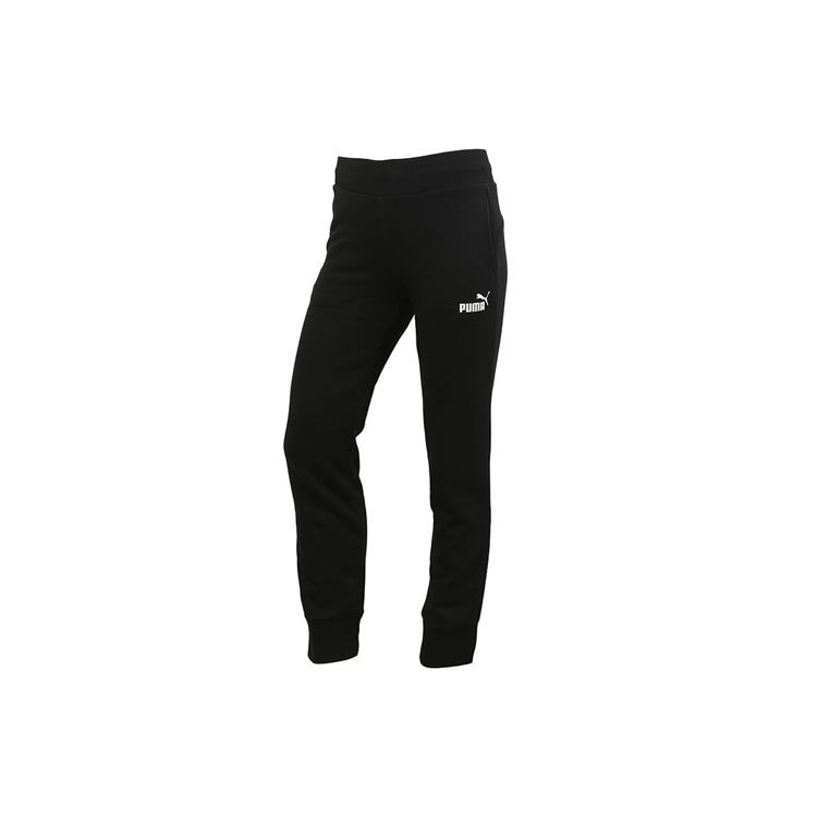 Puma Running Training Fleece-Lined Breathable Casual Long Pants Women Bottoms Black 586548-01