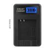 Compact ABS Camera Battery Charger LCD Display for 50 55 60 65 80 75 Camera Versatile Charging Option USB Charger