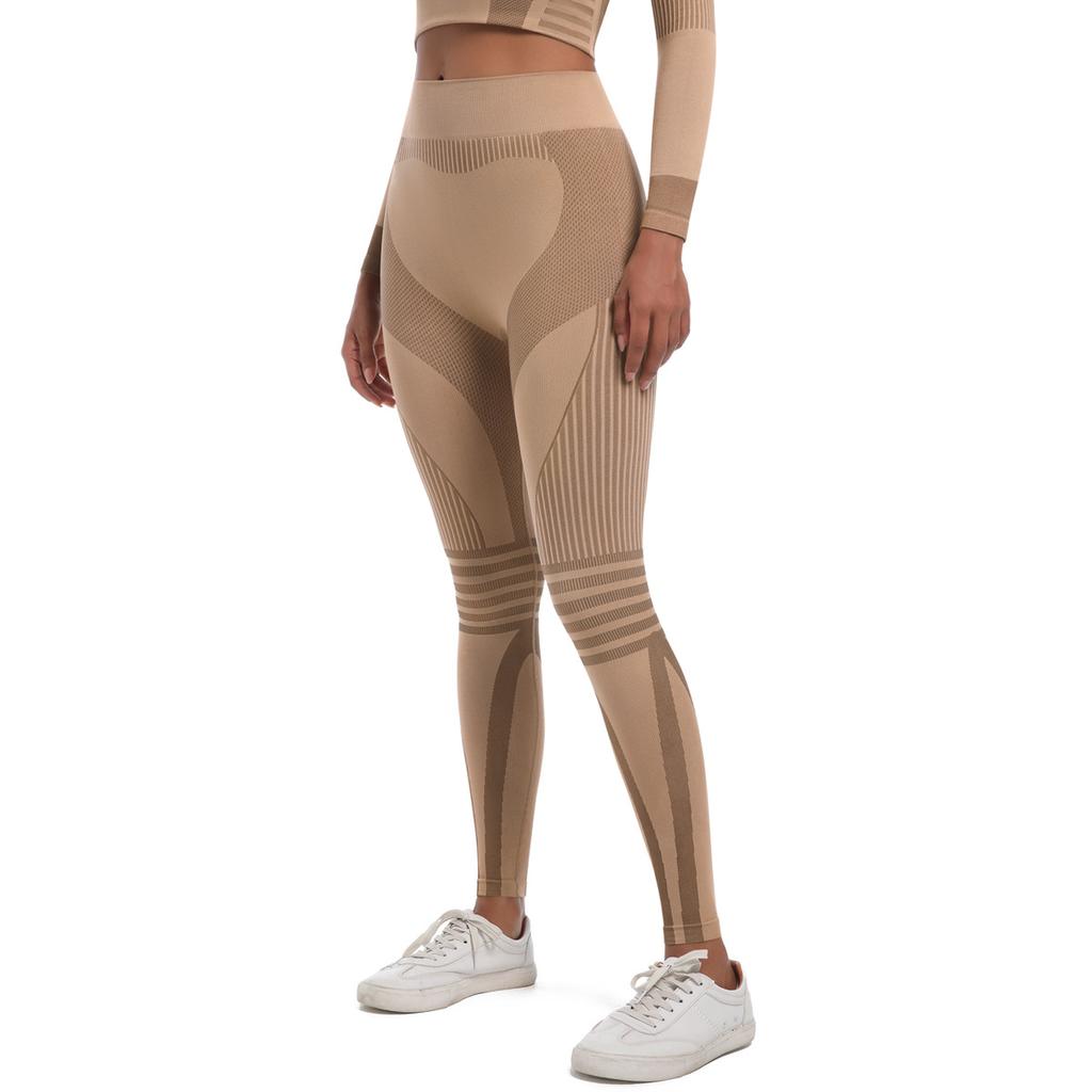 High Waisted Seamless Yoga Pants With Peach Hips, Lifted Buttocks, And Leggings As A Base. Outdoor Casual Running And Fitness Pants For Women