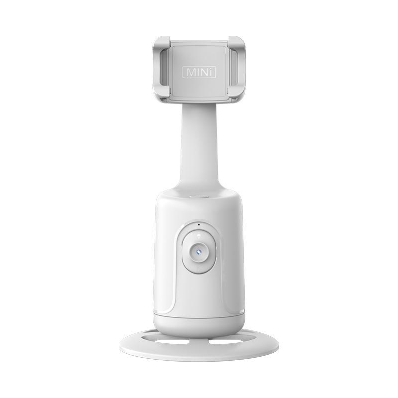 Auto Face Tracking Tripod - 360° Rotation Auto Tracking Phone Holder, No App, Phone Camera Mount with Remote and Gesture Control