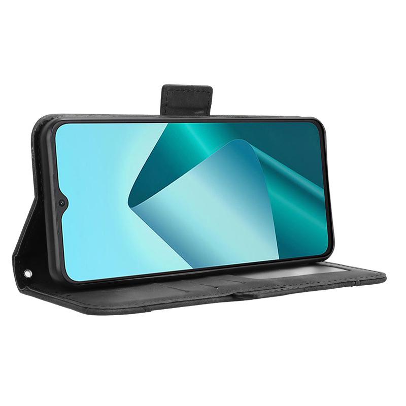 Wiko T20/U20/U10 Leather Flip Case with Multi-Card Slots | Skin-Feel Finish