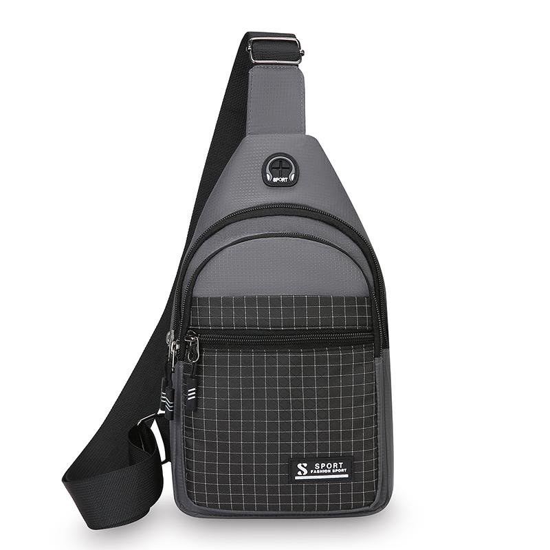 Nová multifunkční náprsní taška Pánská módní trendová taška přes rameno z oxfordské tkaniny Ležérní voděodolná taška messenger v korejském stylu Kabelka