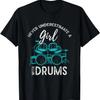 Drumset Percussion Drummer Women Girls Kids Gift Drums T-Shirt