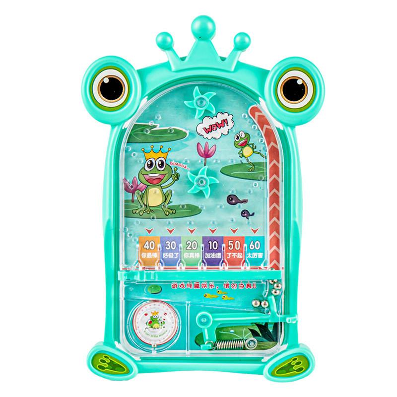 Plastic Frog Pinball Machine Toy For Kids Educational Desk Game Interactive Fun
