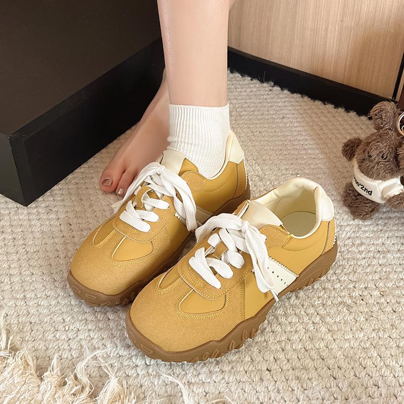 2025 autumn new platform casual sports women's shoes retro versatile trend design fashion Forrest Gump shoes German training shoes