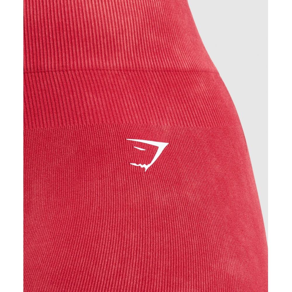 Gymshark Gains Seamless Leggings Carmine Red B9a1z Rb2q