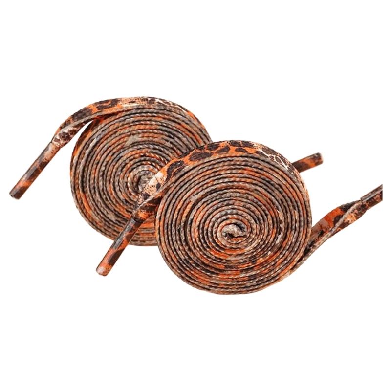 Leopard Prints Shoe Laces Polyester Shoe Laces 120cm Long Flat Shoelaces for Adults Kids Trainers Sneakers Running Shoes