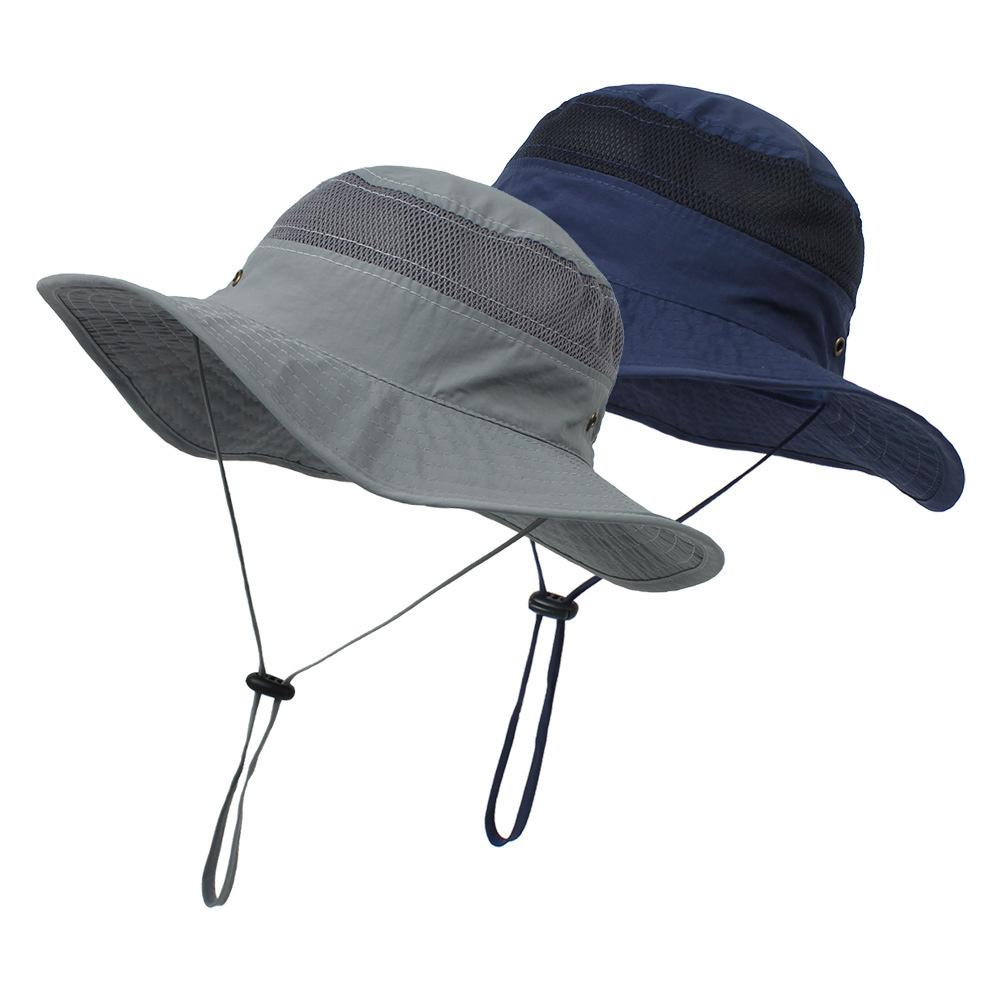 UV Protection Children's Mesh Bucket Hat Adjustable Beach Playing Hat  for Boys & Girls