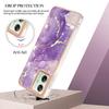For Motorola Moto G54 5G TPU Case with IMD Marble Pattern Electroplated Back Cover