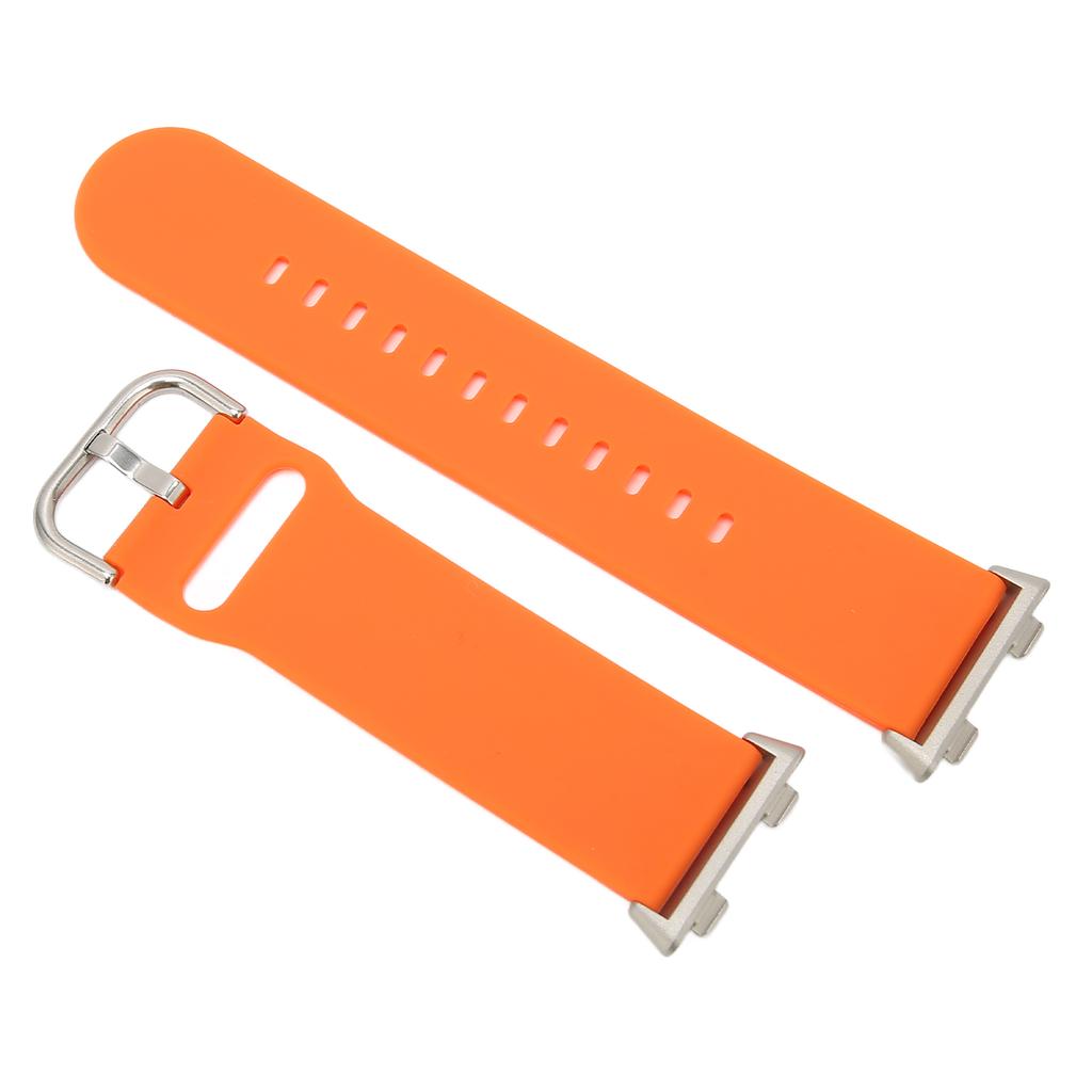 Měkké silikonové rychloupínací řemínky pro Oppo Watch 2 46mm Nastavitelný silikonový řemínek k hodinkámOranžový
