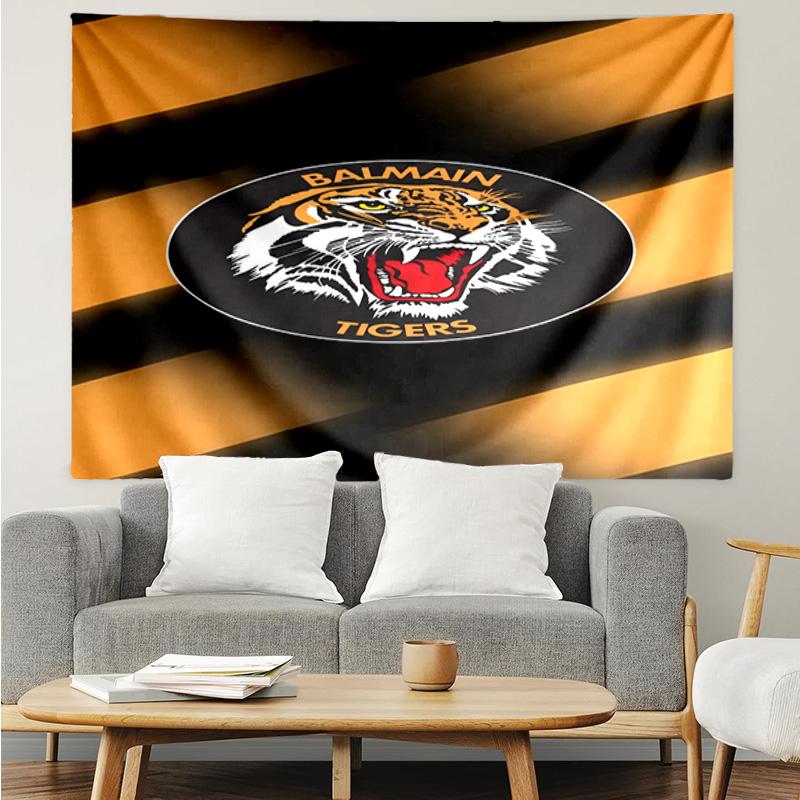 1PC Wests Tigers Roar Strength And Pride Tapestry, Unique Design Tapestry, Suitable for Bedroom,Livingroom, Playroom,Heartwarming Holiday Gifts
