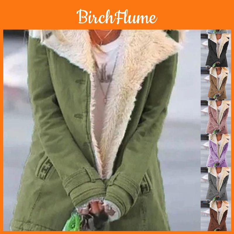 Plush Womens Warm Jacket Coats Ladies Outwear Casual Winter Overcoat Parka Jacket