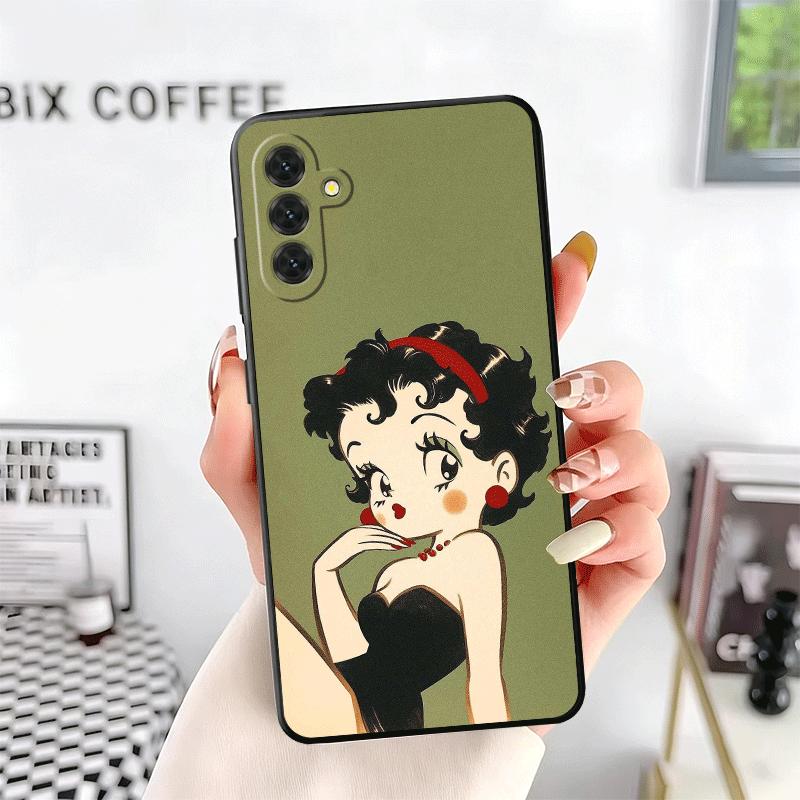 B-Bettys B-Boops Girl Soft Phone Case for Samsung A17 A37 A57 A16 A26 A36 A56 A15 A25 A35 A55 A14 A24 A34 A54 A13 A23 A33 A53 A5
