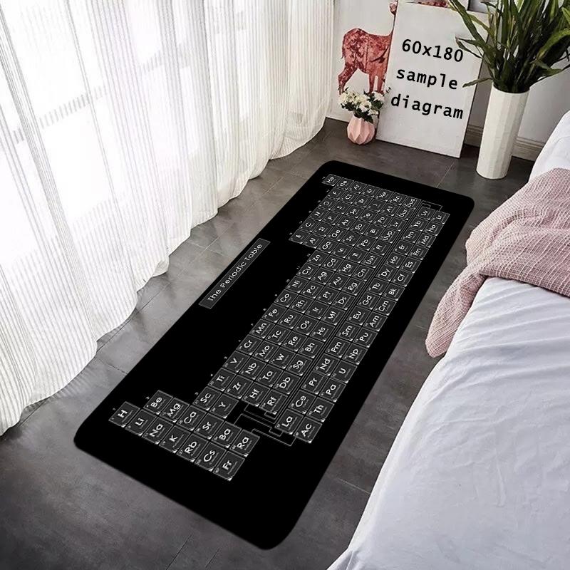 Entrance Doormat Periodic Table of Elements Rug Hallway Carpet Living Room Rugs Foot Carpets Floor Mats Non-slip Home Decoration