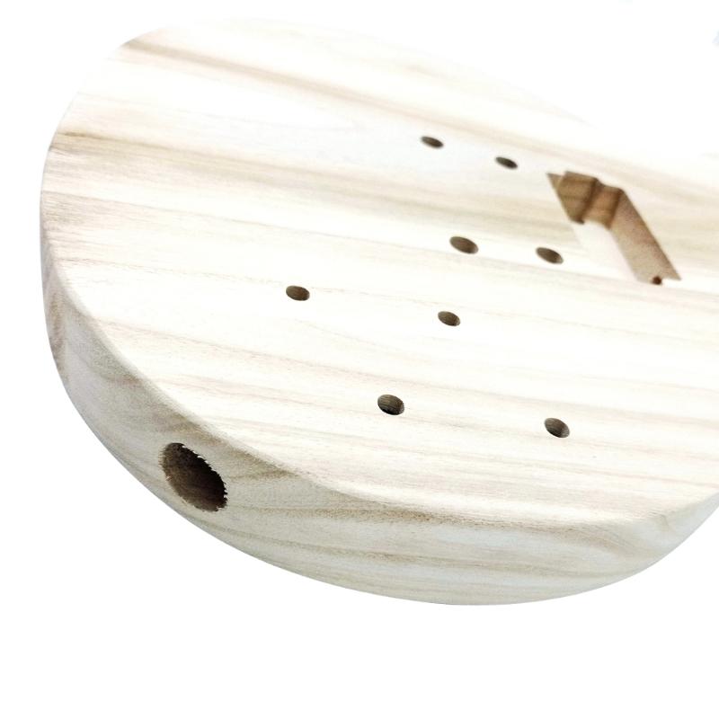 Unfinished Handcrafted Guitar Body Maple Wood Electric Guitar Body Guitar Barrel Replacement Parts Guitar DIY Accessory
