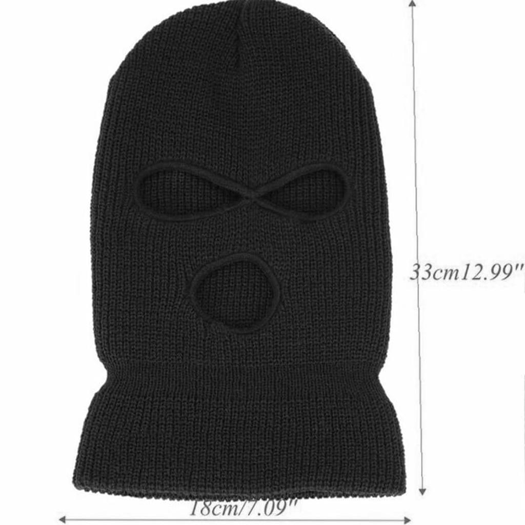 [Trifong] Bivakmuts, Koudebescherming, Zwart, Bivakmuts, Voor de Winter, Niet Benauwend,