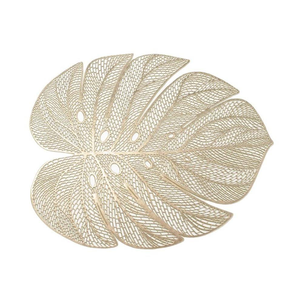 Heat Resistant Leaf-shaped Placemat Monstera Leaf Placemat  Anniversary Celebration