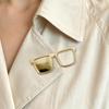 Metal Brooch Pin Clothes Eyeglass Pin Eyeglasses Holder Brooch Pin Zinc Alloy Square Frame Glasses Accessory Eyewear for Men