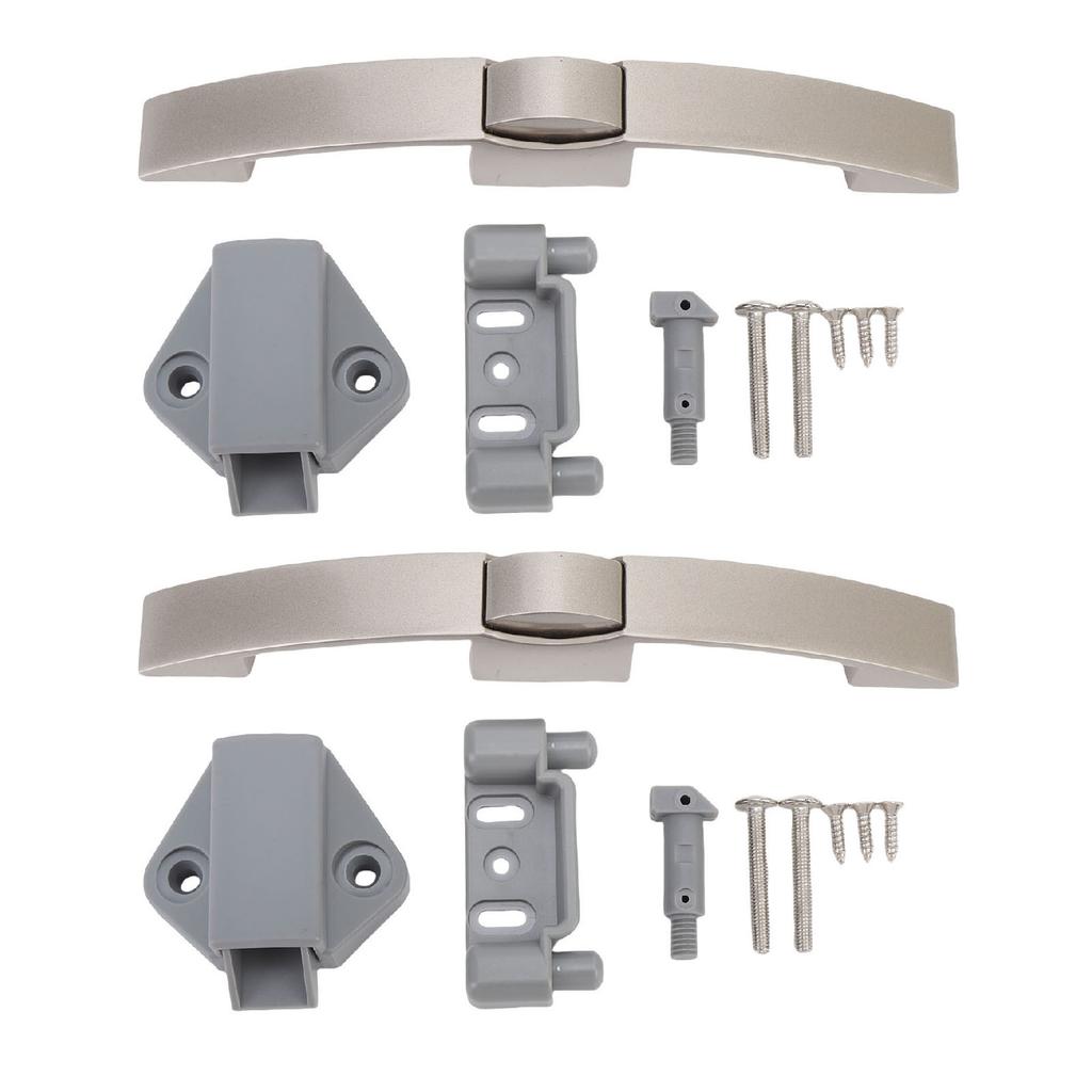 2 Stück Druckknopfriegel Zuggriff Perle Ni Mehrzweck RV Schlüssellos Schrankverschluss Schubladenknopf für Wohnmobil Zuhause Yachten