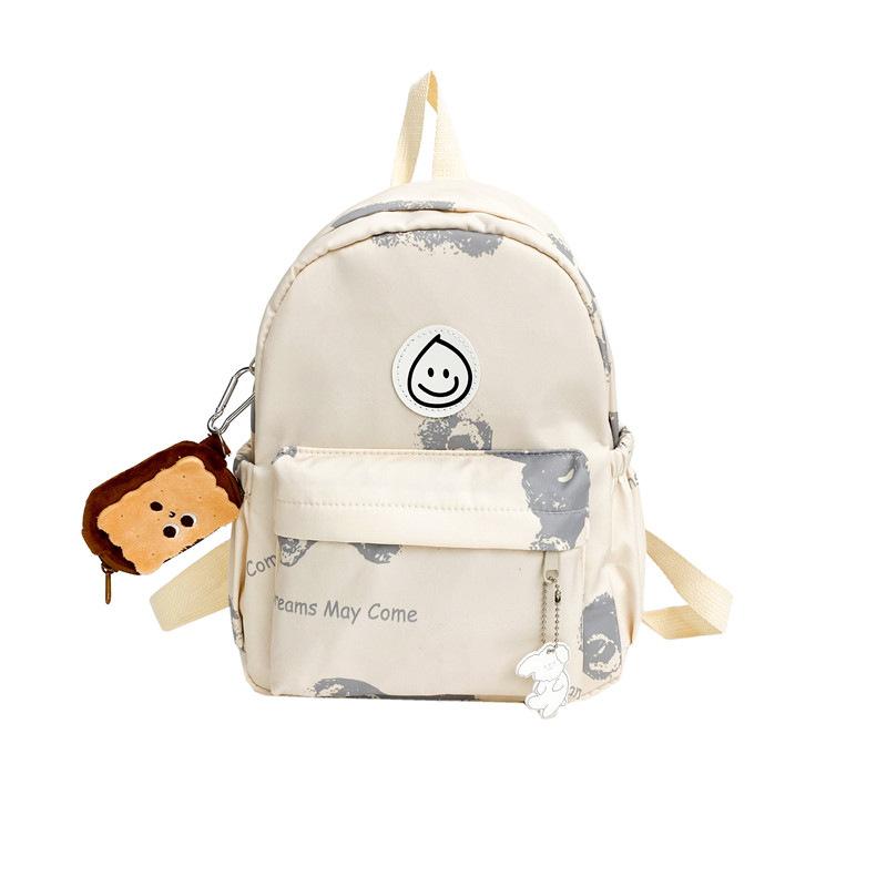 Korean Version of Soft Girl Style Cute Girl Backpack Small Lightweight Crossbody Bag for Going Out Shopping Versatile Casual Bag
