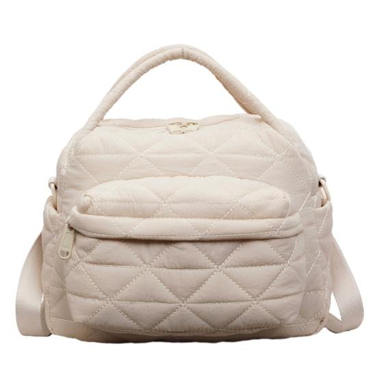 Women Quilted Sling Backpack Convertible Shoulder Bag Crossbody Purse with Handles Handbag for Travel Work Daily Errands