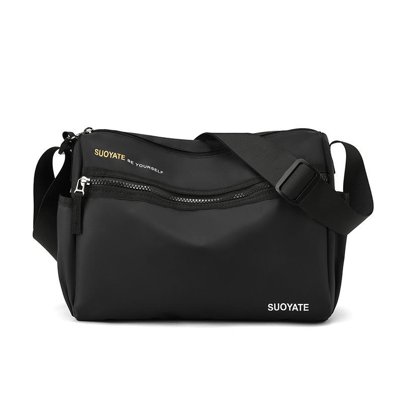 Повседневная наплечная сумка мужская многосекционная модная сумка-мессенджер большой вместимости маленькая квадратная сумка нейлоновая ткань контрастная цветная вставка мужская сумка модная Small